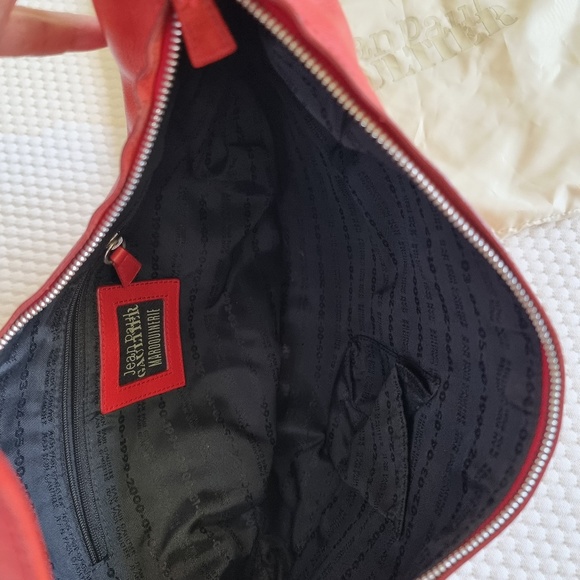 Jean Paul Gaultier Red Leather small handbag Vintage 90s - Picture 7 of 14